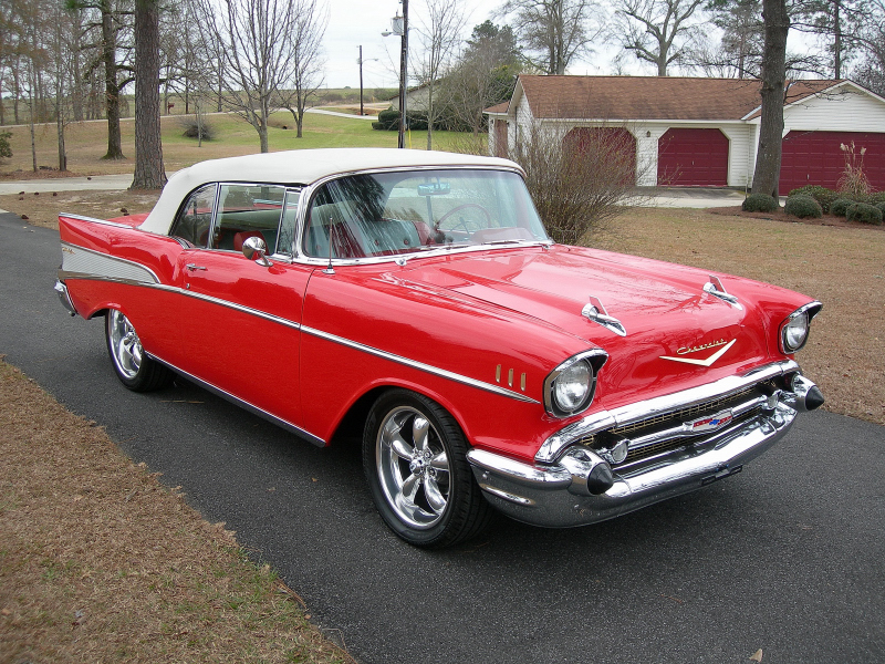 1957 CHEVROLET BEL AIR CUSTOM 2 DOOR CONVERTIBLE