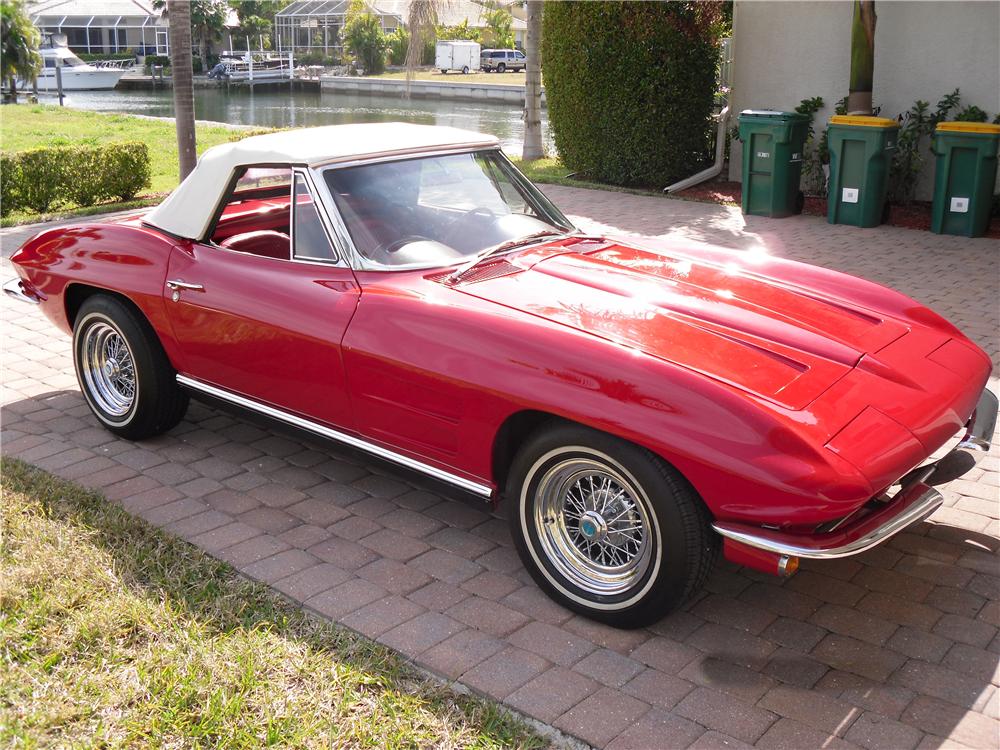 1963 CHEVROLET CORVETTE 2 DOOR CONVERTIBLE