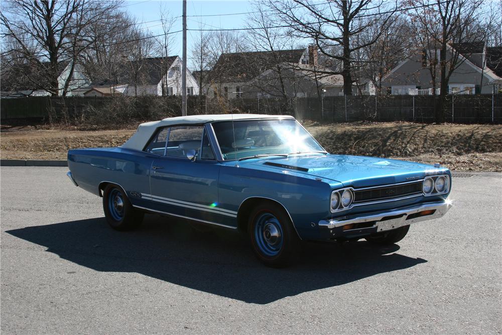 1968 PLYMOUTH GTX 2 DOOR CONVERTIBLE