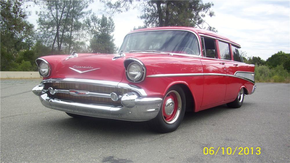 1957 CHEVROLET 210 CUSTOM 4 DOOR STATION WAGON