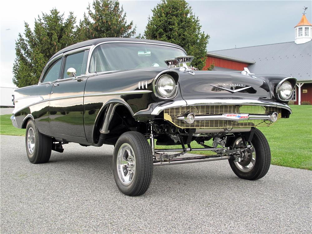 1957 CHEVROLET BEL AIR CUSTOM 2 DOOR SEDAN