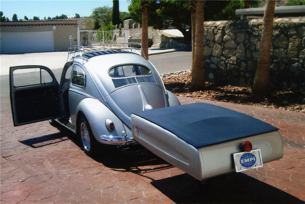 1957 VOLKSWAGEN BEETLE CUSTOM 2 DOOR W/TRAILER