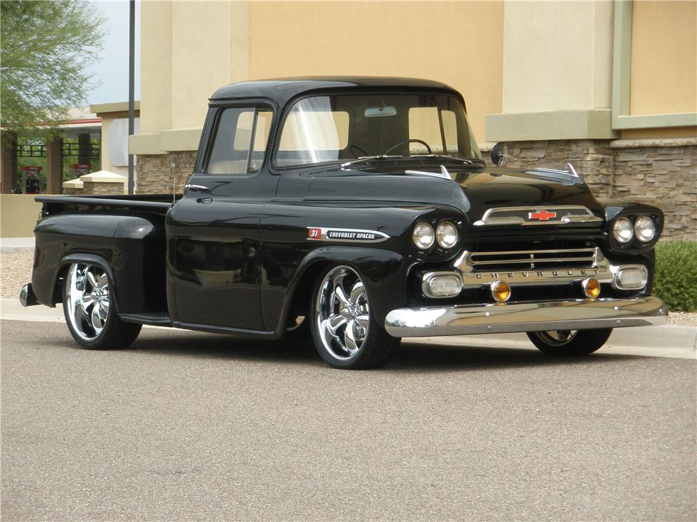 1959 CHEVROLET APACHE CUSTOM SHORT BOX PICKUP