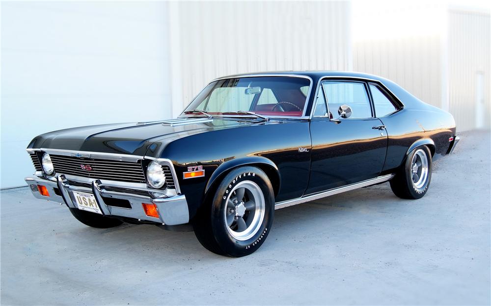 1972 CHEVROLET NOVA CUSTOM 2 DOOR POST COUPE