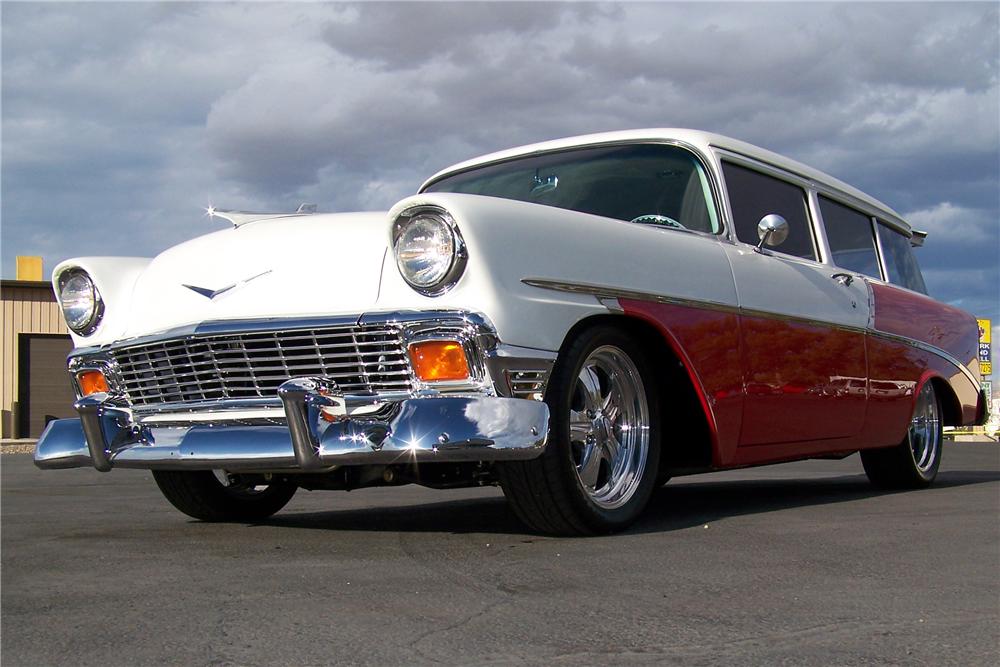 1956 CHEVROLET 210 CUSTOM 2 DOOR WAGON