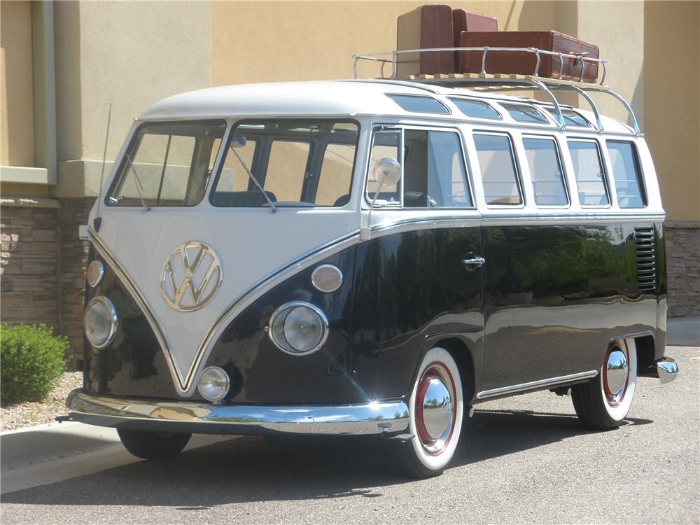 1963 VOLKSWAGEN 21 WINDOW CUSTOM RAG TOP BUS