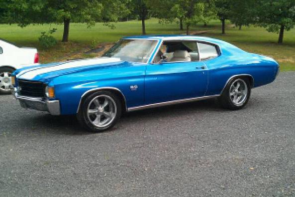 1972 CHEVROLET CHEVELLE CUSTOM 2 DOOR COUPE