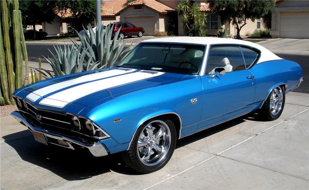 1969 CHEVROLET CHEVELLE CUSTOM 2 DOOR HARDTOP