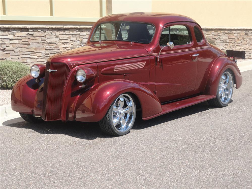 1937 CHEVROLET 5 WINDOW CUSTOM COUPE