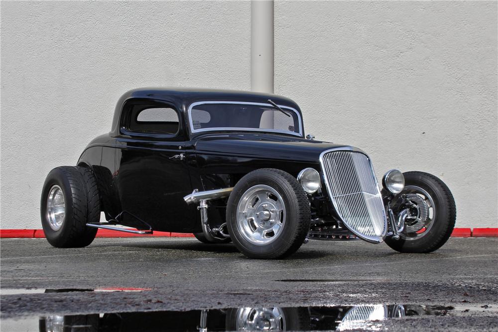 1934 FORD 3 WINDOW CUSTOM COUPE