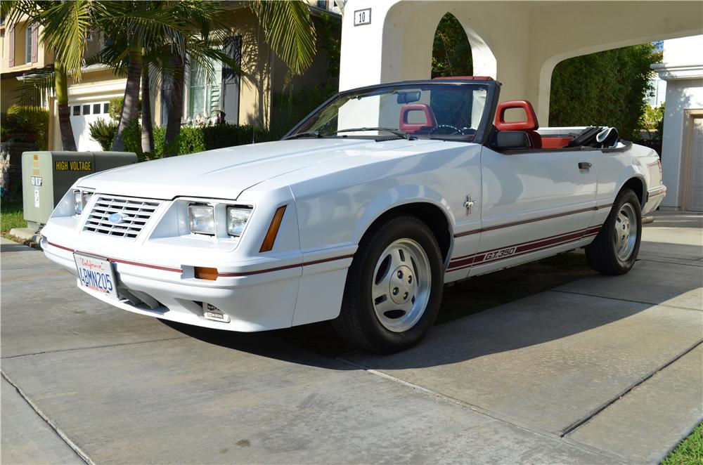 1984 FORD MUSTANG GT 350 CONVERTIBLE