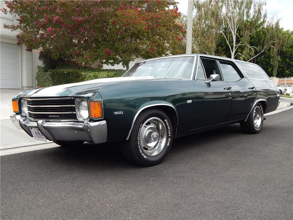 1972 CHEVROLET CHEVELLE CUSTOM STATION WAGON