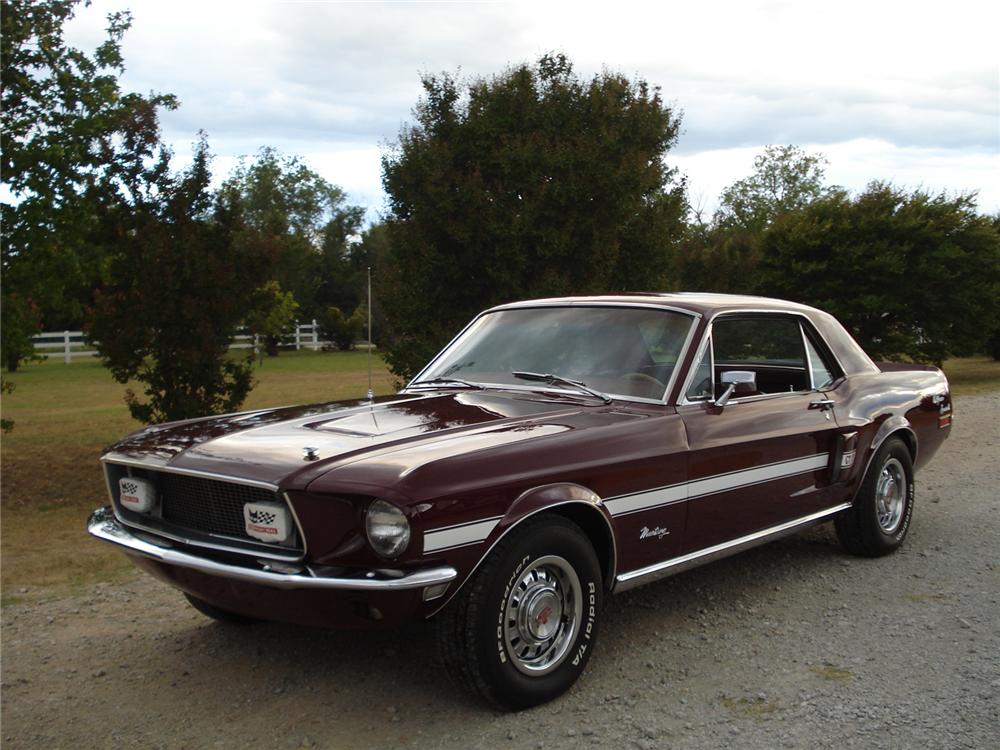 1968 FORD MUSTANG GT/CS 2 DOOR HARDTOP