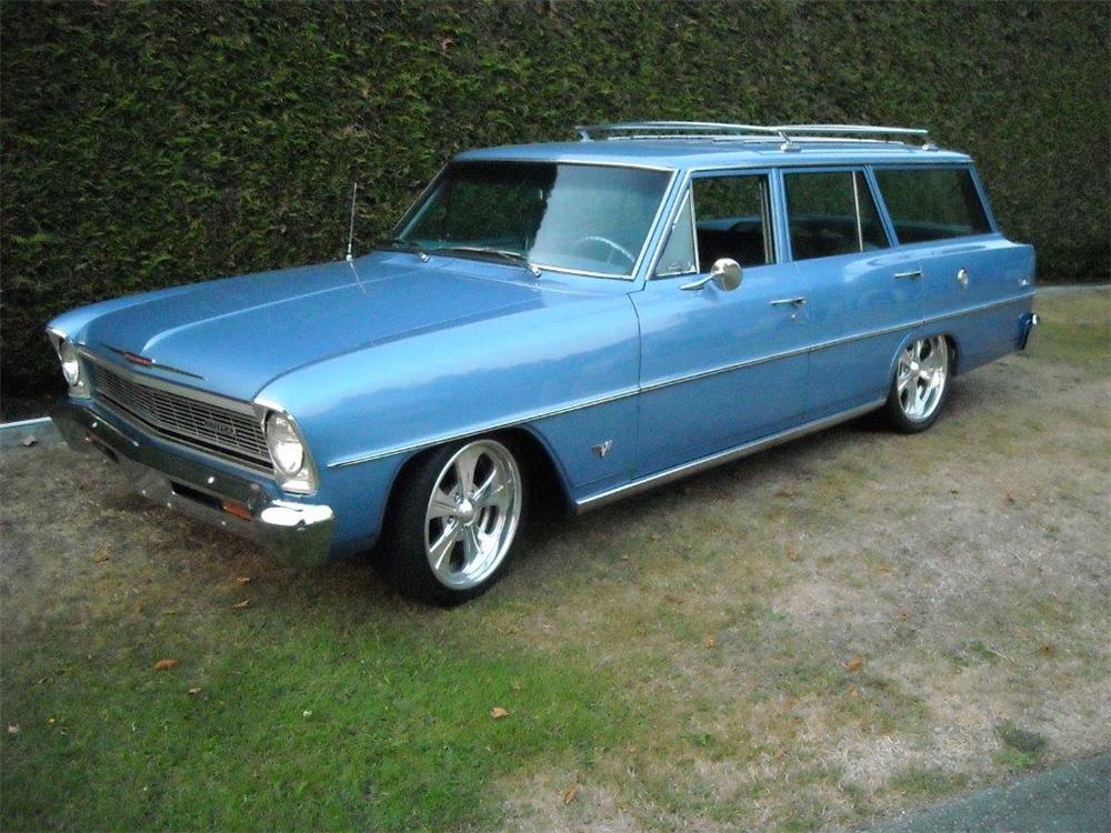 1966 CHEVROLET NOVA CUSTOM 4 DOOR STATION WAGON