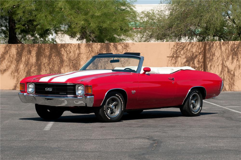 1972 CHEVROLET CHEVELLE CUSTOM CONVERTIBLE