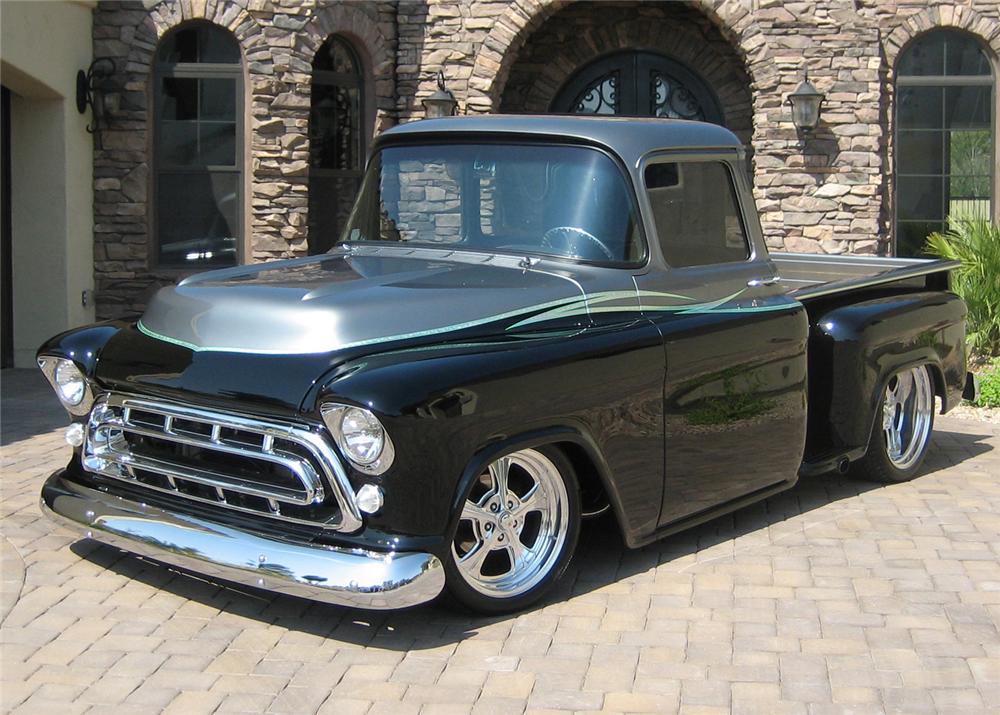 1957 CHEVROLET STEP-SIDE CUSTOM PICKUP