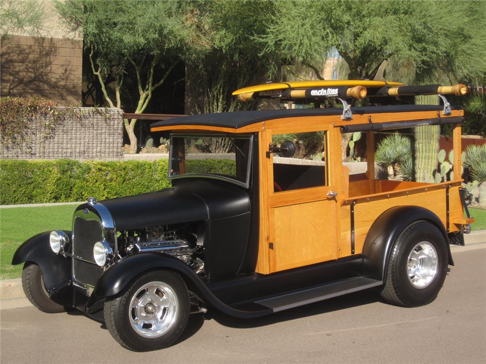 1929 FORD MODEL A HUCKSTER CUSTOM WOODY