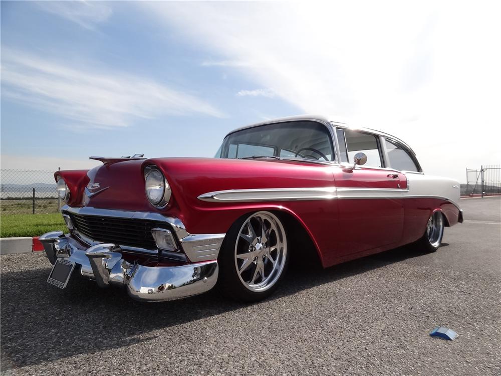 1956 CHEVROLET 150 CUSTOM POST SEDAN