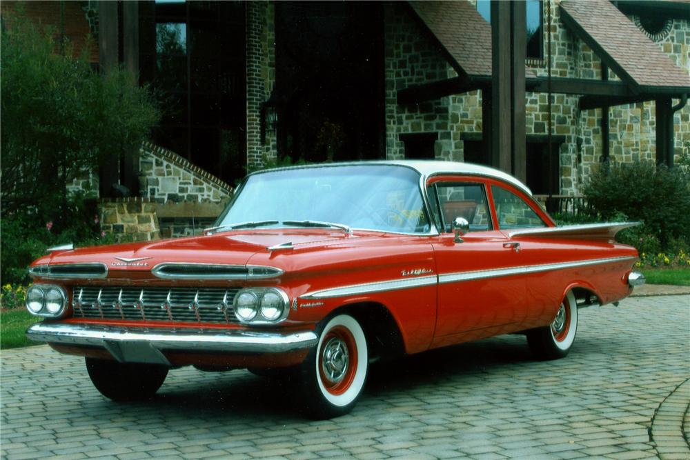 1959 CHEVROLET BEL AIR FI 2 DOOR POST