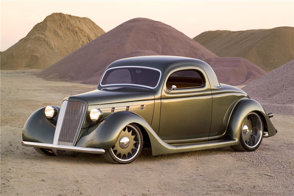 1935 FORD 3 WINDOW CUSTOM COUPE