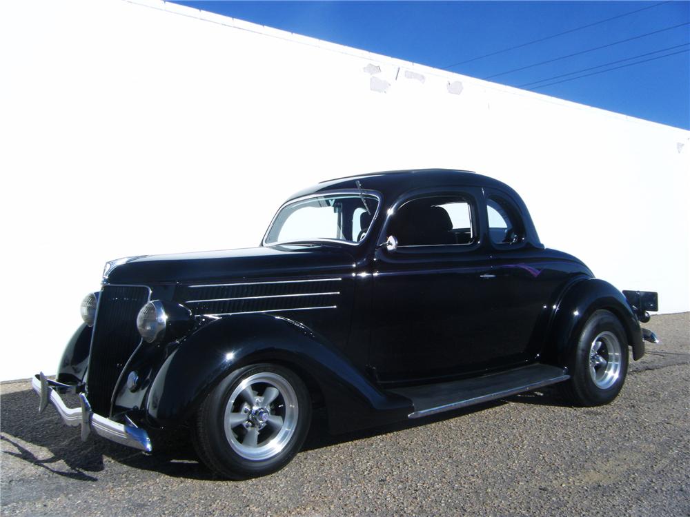 1936 FORD 5 WINDOW CUSTOM COUPE