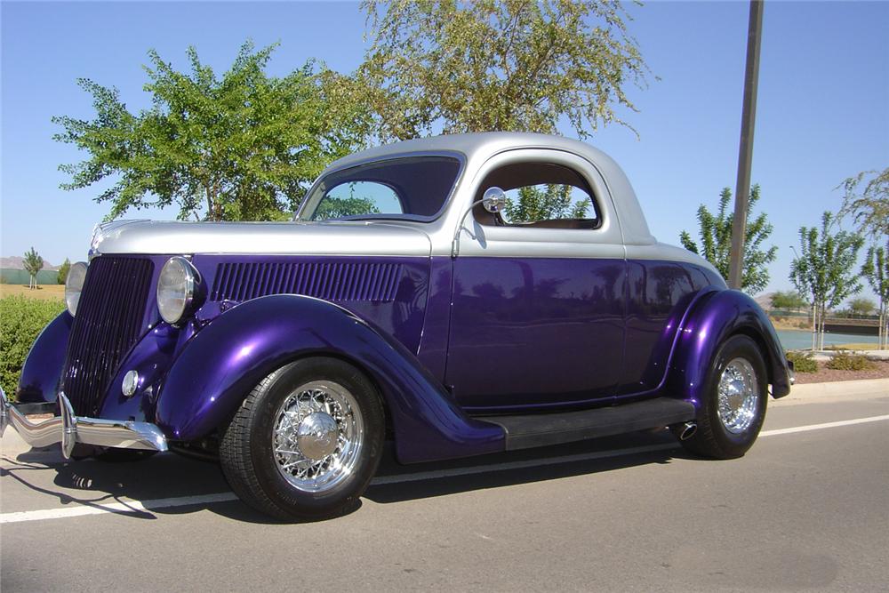 1936 FORD 3 WINDOW CUSTOM COUPE