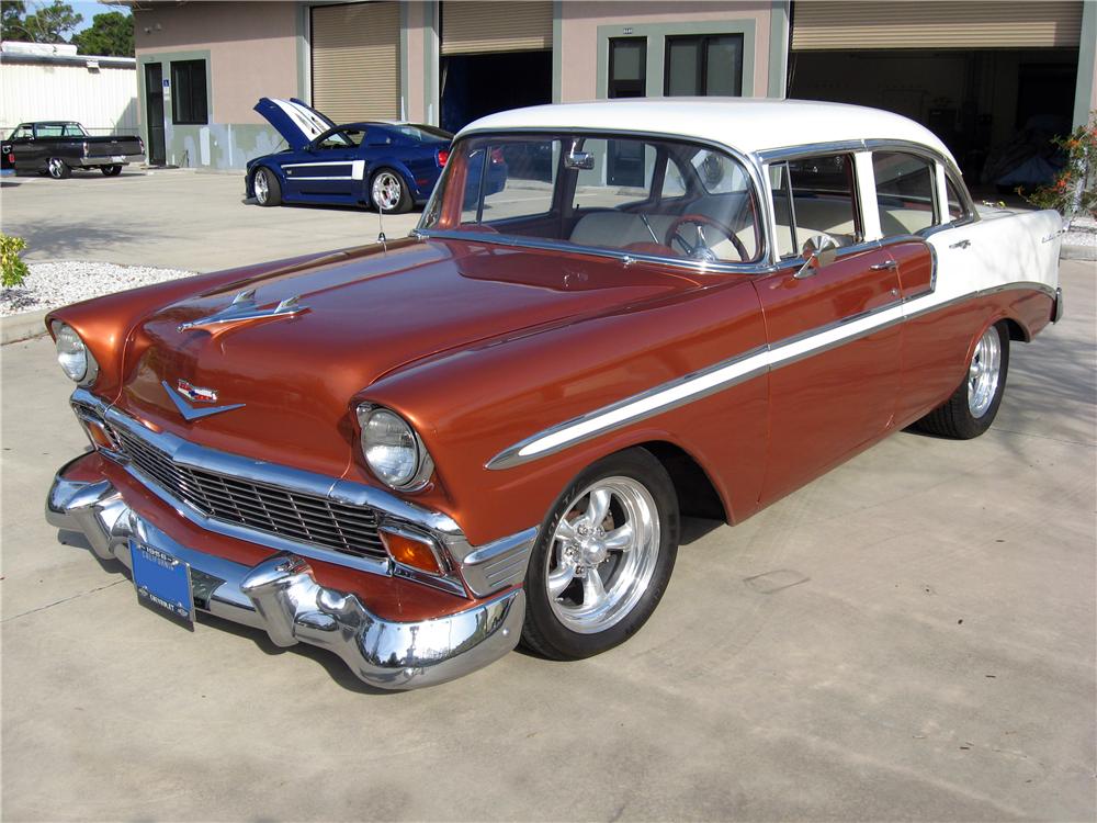 1956 CHEVROLET BEL AIR 4 DOOR CUSTOM SEDAN