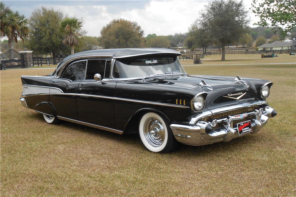 1957 CHEVROLET BEL AIR CUSTOM 4 DOOR HARDTOP