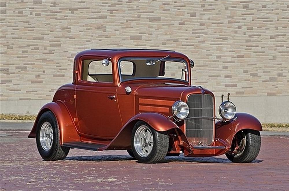 1932 FORD 3 WINDOW CUSTOM COUPE