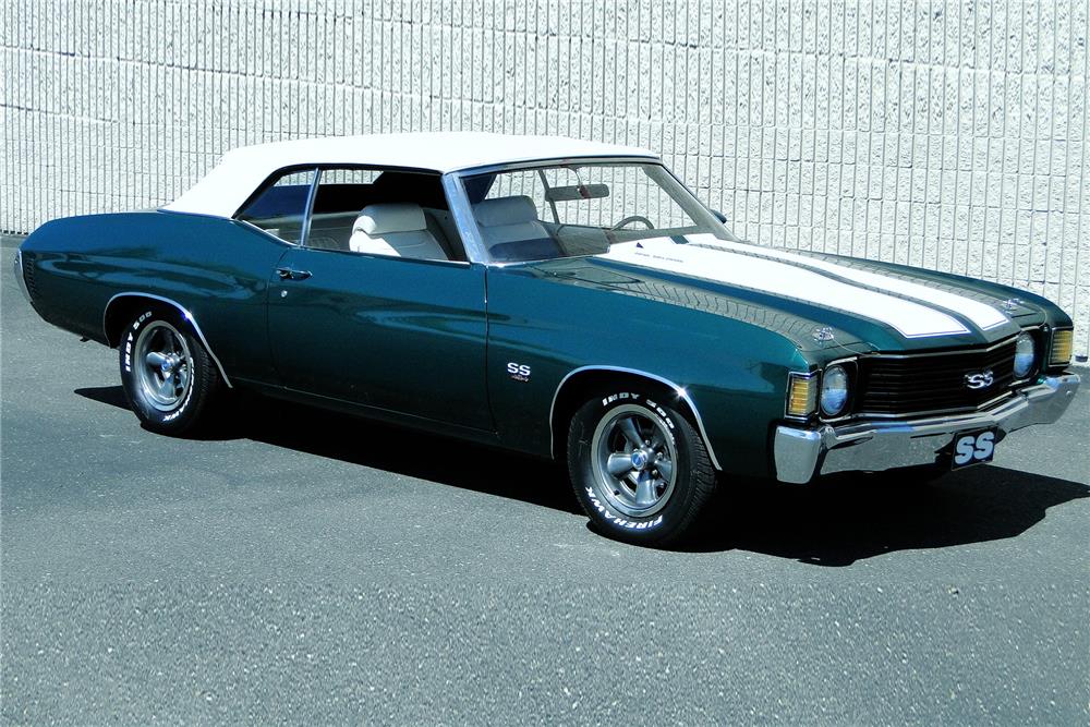 1972 CHEVROLET CHEVELLE SS 454 CONVERTIBLE