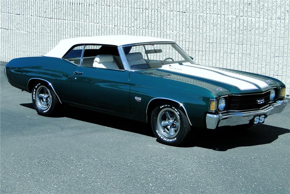 1972 CHEVROLET CHEVELLE SS 454 CONVERTIBLE