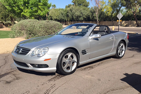 2004 MERCEDES-BENZ SL500 CONVERTIBLE