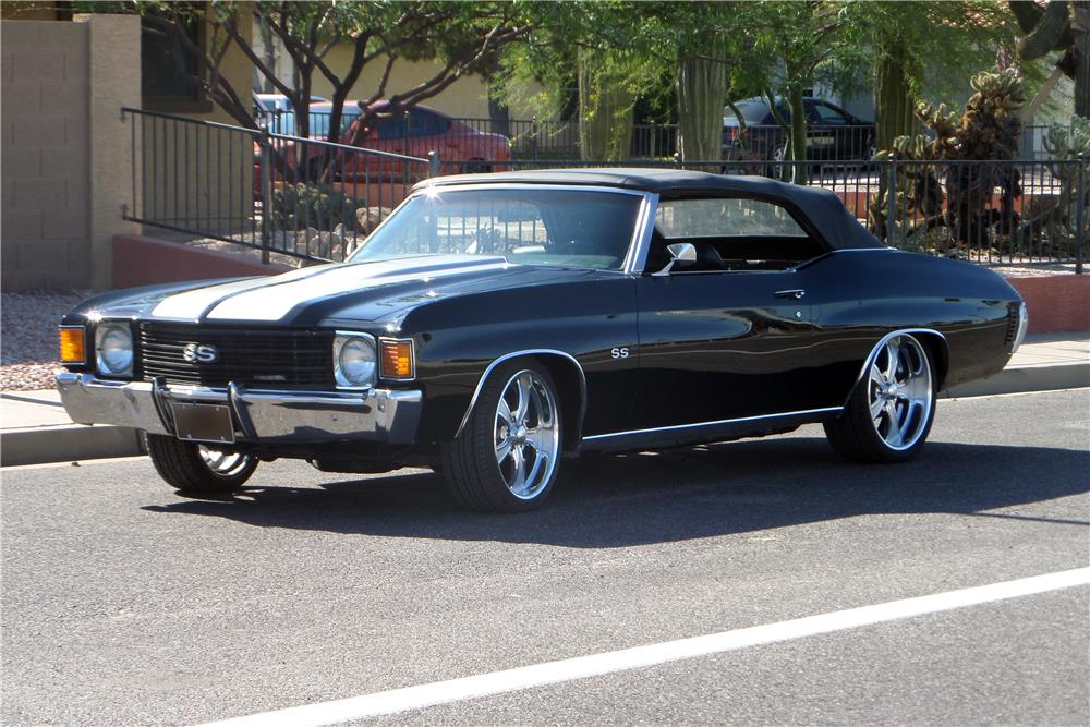 1972 CHEVROLET CHEVELLE MALIBU CUSTOM CONVERTIBLE