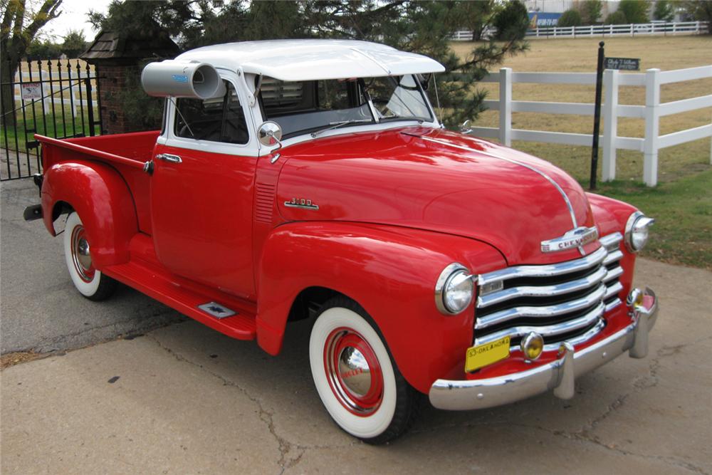 1953 CHEVROLET 3100 5 WINDOW SHORT NARROW BED PICKUP