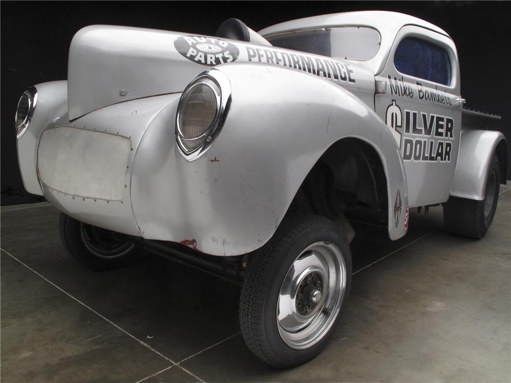 1941 WILLYS AMERICAR SILVER DOLLAR DRAG PICKUP