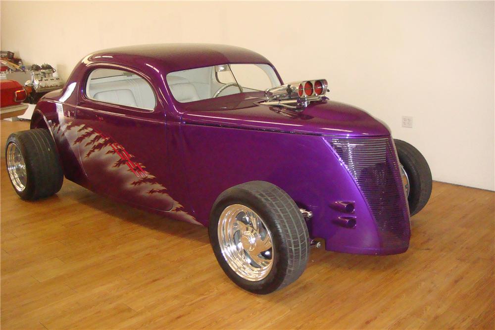 1937 FORD 3 WINDOW CUSTOM COUPE