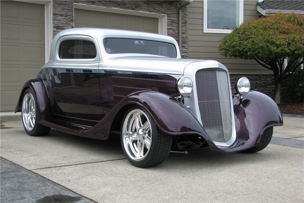 1934 CHEVROLET 3-WINDOW CUSTOM COUPE