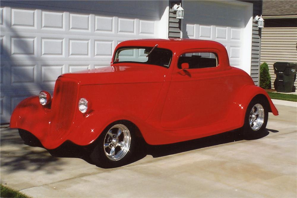 1933 FORD 3 WINDOW CUSTOM 2 DOOR COUPE