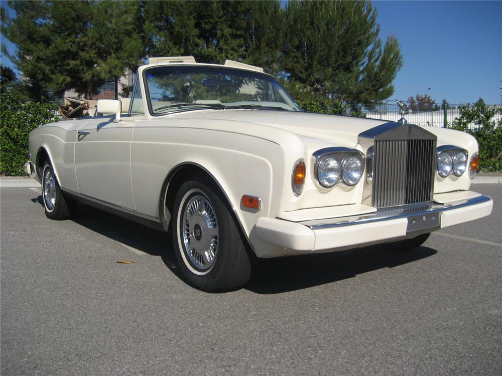 1987 ROLLS-ROYCE CORNICHE CONVERTIBLE