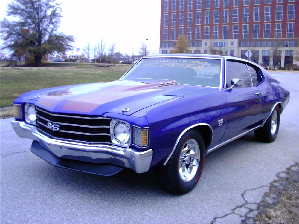 1972 CHEVROLET CHEVELLE CUSTOM 2 DOOR HARDTOP