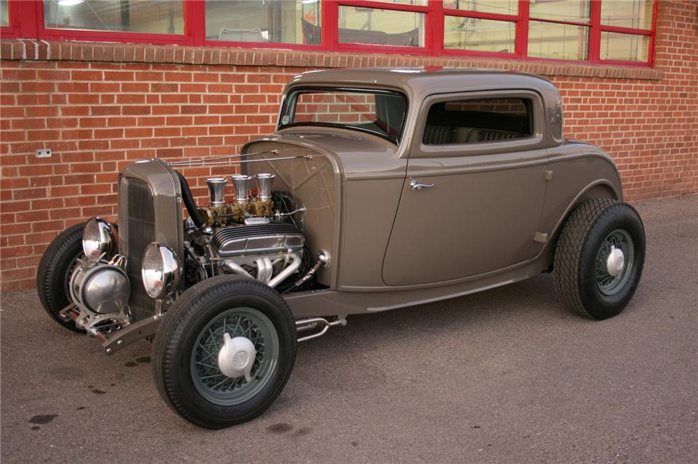 1932 FORD 3 WINDOW CUSTOM COUPE