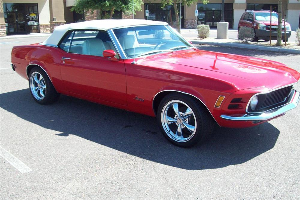 1970 Ford Mustang Gt Convertible Red 1970 Mustang