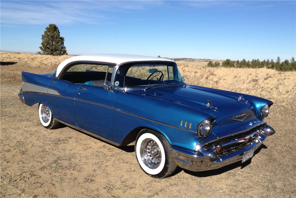 1957 CHEVROLET BEL AIR CUSTOM 4 DOOR HARDTOP