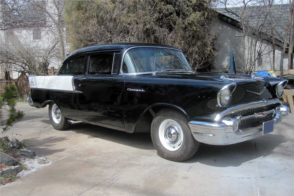 1957 CHEVROLET 150 CUSTOM 2-DOOR POST