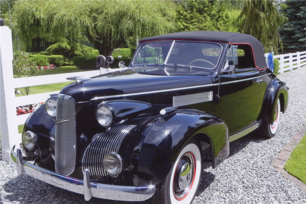 1939 CADILLAC LASALLE 5-PASSENGER CONVERTIBLE COUPE