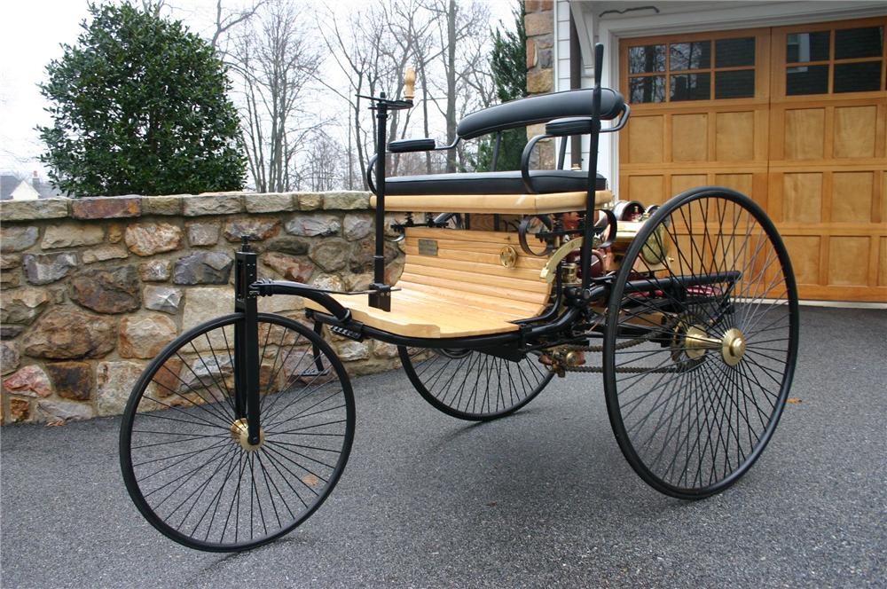 1886 BENZ PATENT MOTORWAGEN CARRIAGE 3 WHEELER
