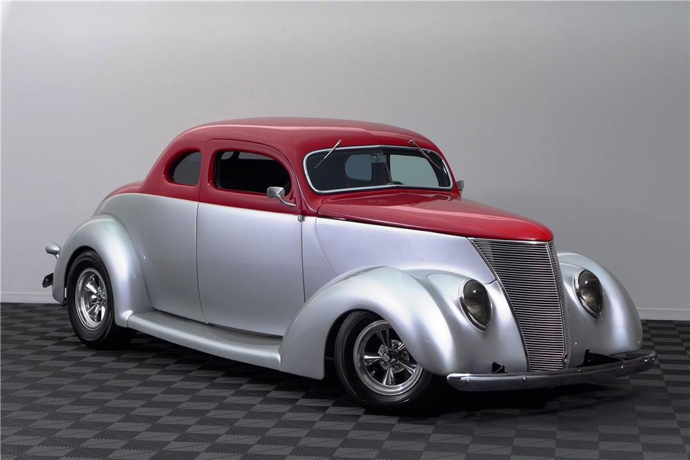 1937 FORD 5 WINDOW CUSTOM 2 DOOR COUPE