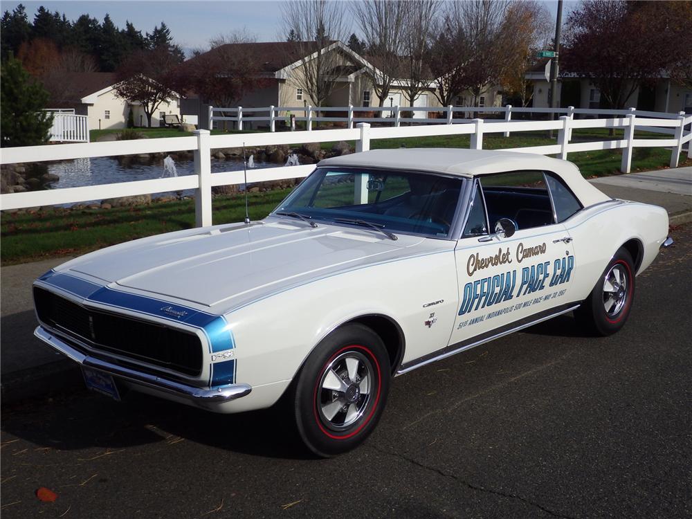 1967 CHEVROLET CAMARO RS INDY PACE CAR CONVERTIBLE