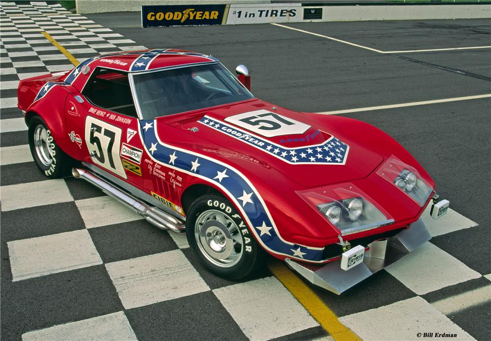 1969 CHEVROLET CORVETTE #57 REBEL CONVERTIBLE RACE CAR