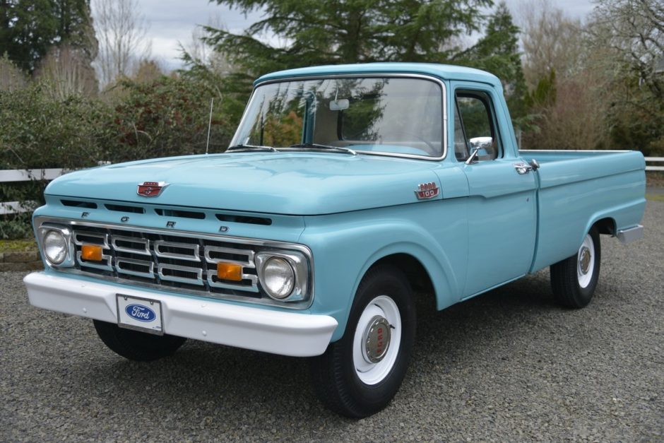 No Reserve: 1964 Ford F-100 Custom Cab 4-Speed